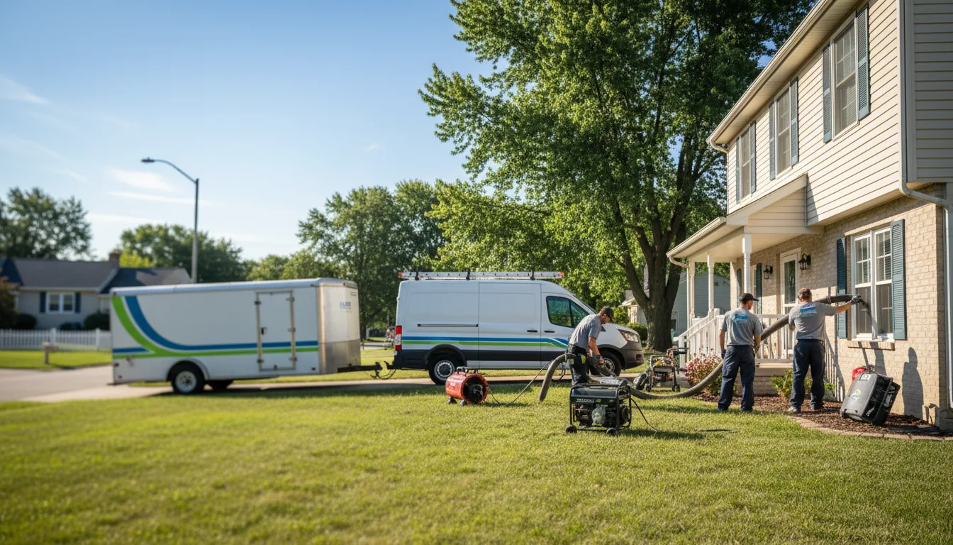 Flooded Basement Restoration And Cleanup With Repair in Mount Hope, KS near me